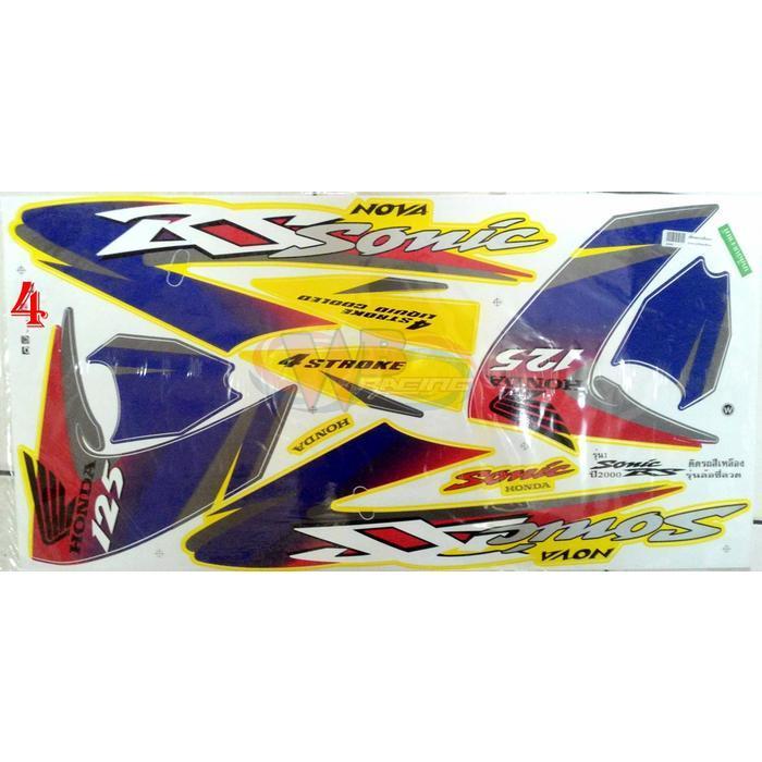 Striping Stiker Honda Sonic 125 Tahun 2000 Impor Thailand [NTS]