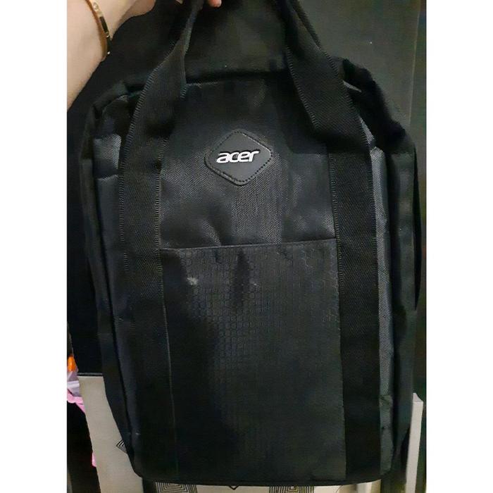 Preloved - Tas laptop hitam Acer minus