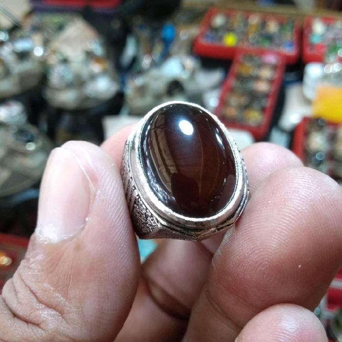 batu cincin pirus Yaman Wulung di senter merah,ring alfaca super,saize ring 7-8-9-10-11-12-13 bisa r