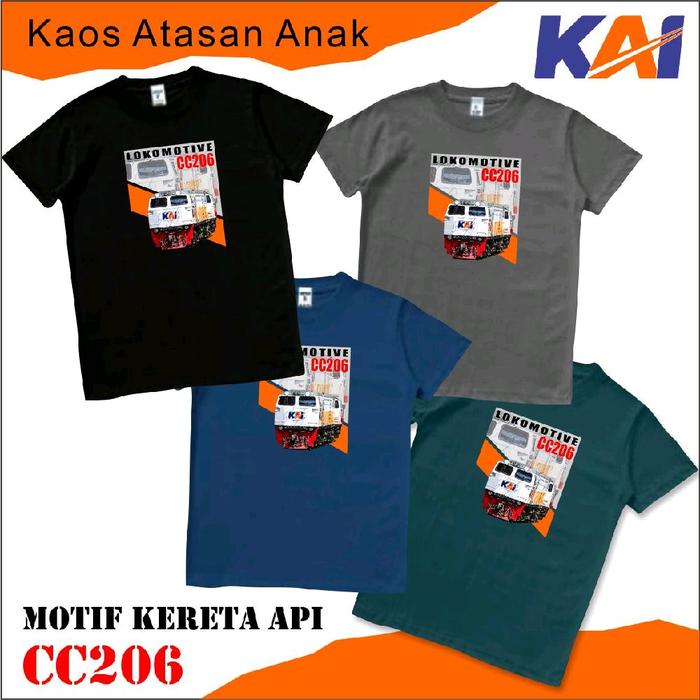 Kaos anak motif kereta api cc206 Atasan Fashion