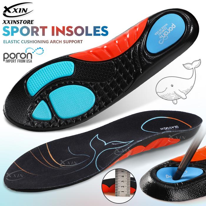 【Xxin】Arch Support Shoe Insoles Sport Poron Shock Absorption Insole Flat Feet Shoes Pad Heel Pain Re