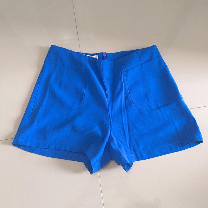 celana pendek jrep bekas bagus biru