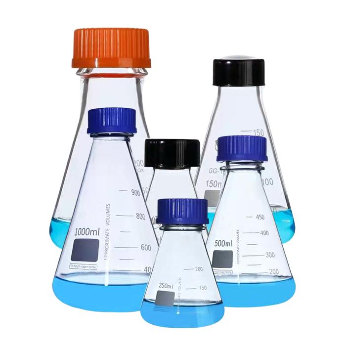 2 Buah Termos Kaca 50/100 /250 /500 /1000Ml Labu Erlenmeyer Kaca