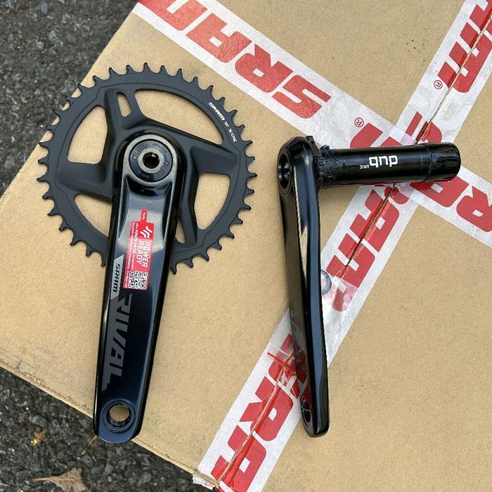crank sram rival axs single speed dub 8bolt 38t arm 172.5 TAD178