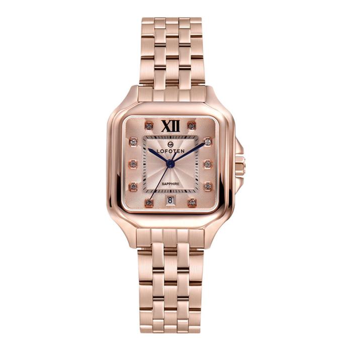 JAM TANGAN WANITA LOFOTEN ORIGINAL 2331LR JAM ANALOG LOFOTEN FULL ROSE GOLD STRAP LOFOTEN 2331 JAM L