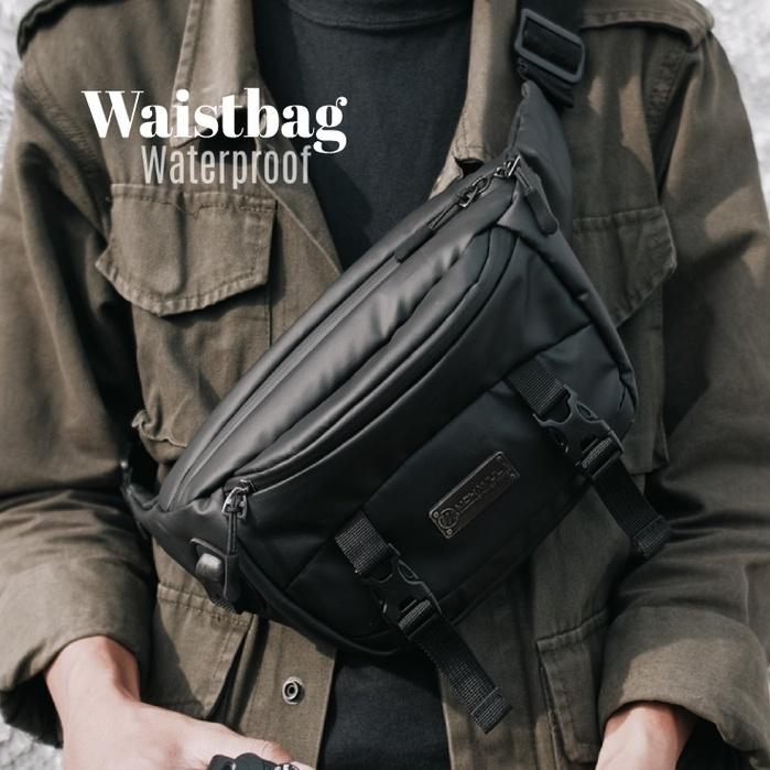 Waistbag Pria Waterproof Tas Pinggang Original - Yakut Mokamula