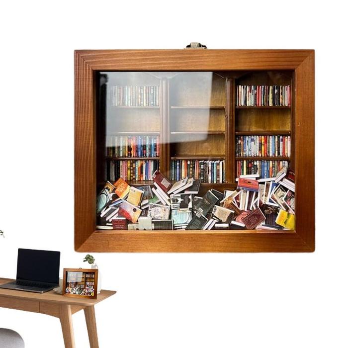 Small Anti-Anxiety Bookshelf Creative Miniature Bookshelf Stress