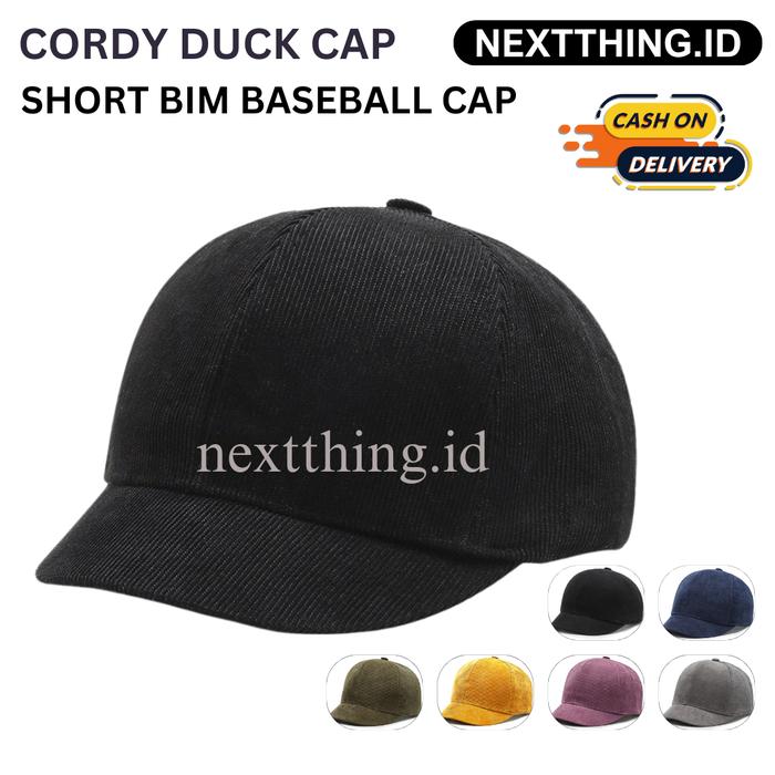 NEXTTHING.ID - CORDY DUCK CAP SHORT BIM CAP topi pria topi wanita topi baseball topi trendy