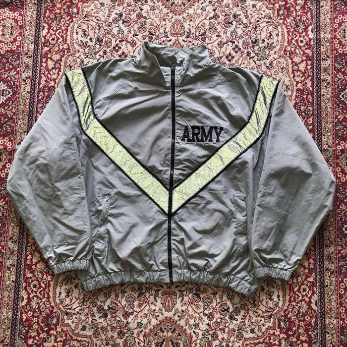 Jaket Us army ipfu physical fitness uniform reflective windbreaker jacket i797