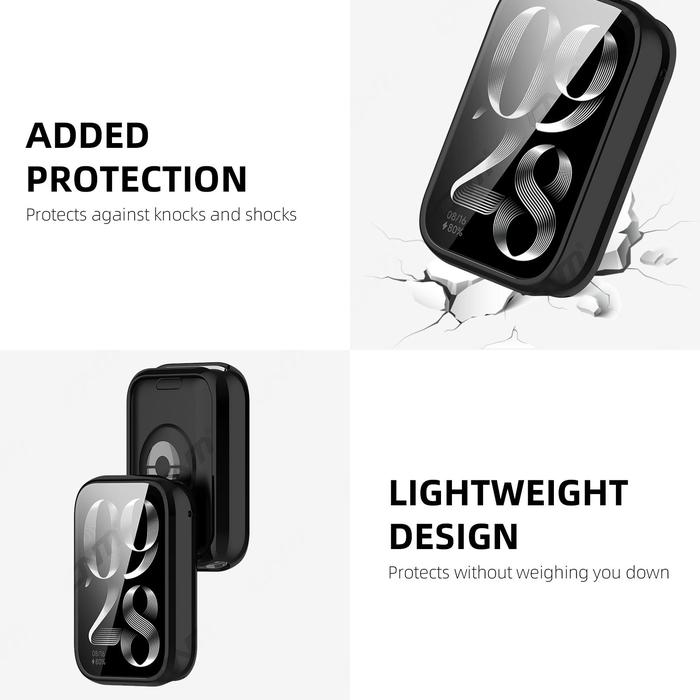 Case for Mi Band 9 Pro Screen Protector Case Soft TPU All-Around Protective Bumper Cover Accessories