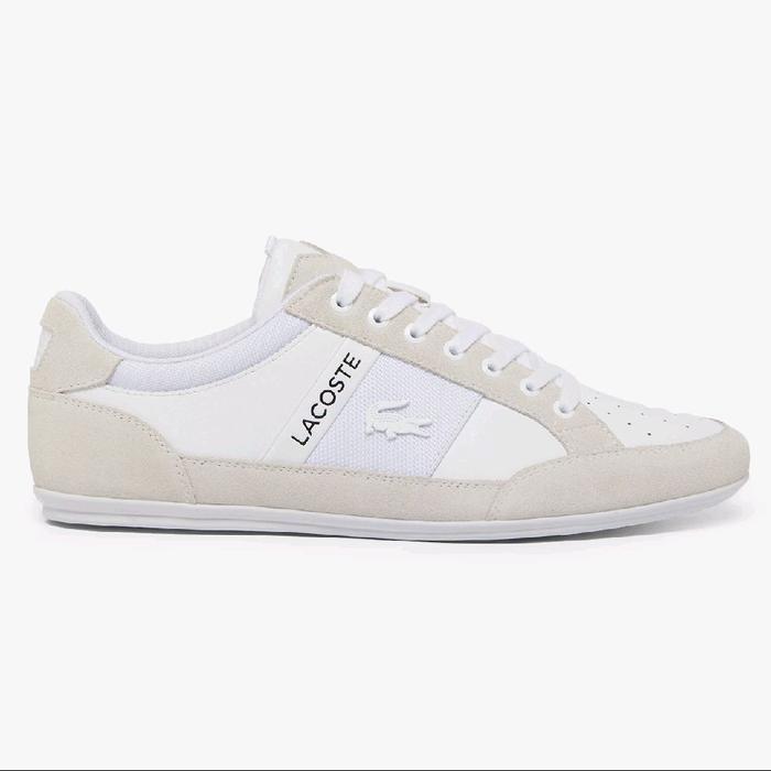 Sepatu Pria Lacoste Chaymon Original BNIB - White Shoes