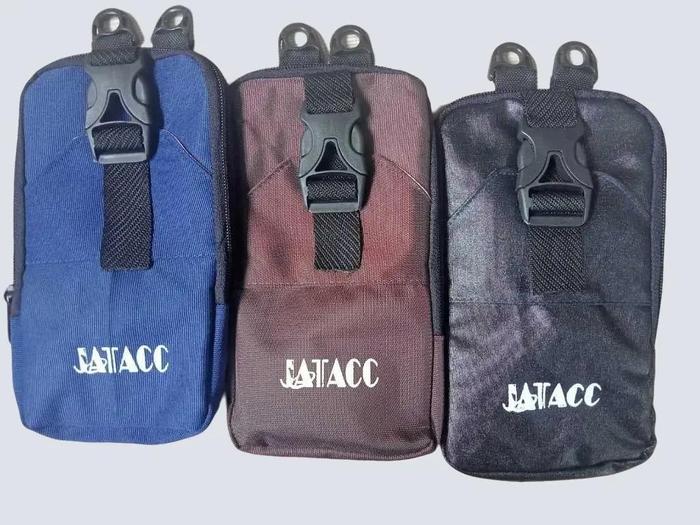 Tas Slingbag Jatacc Hanging Wallet Gantung Leher Dompet Hp Pria Wanita Dewasa Kanvas Premium - 3 Tem