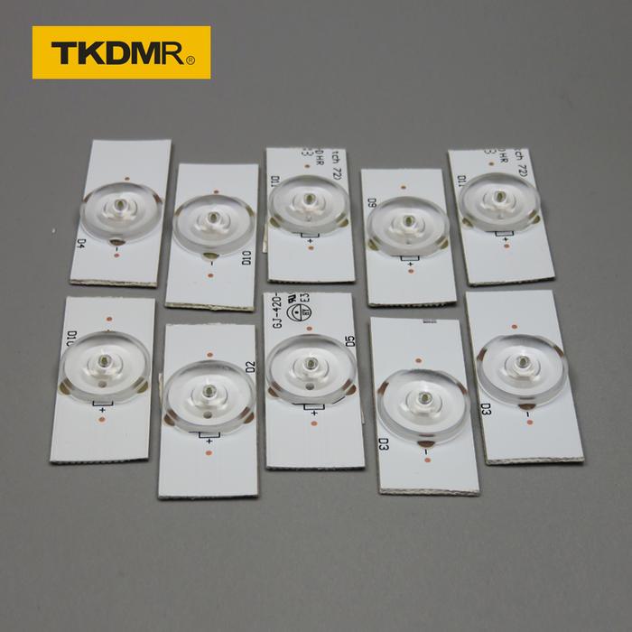 TKDMR 2 Pak X Strip Led 6V Dioda Bohlam 32-65 Inci Lensa Optik Tv