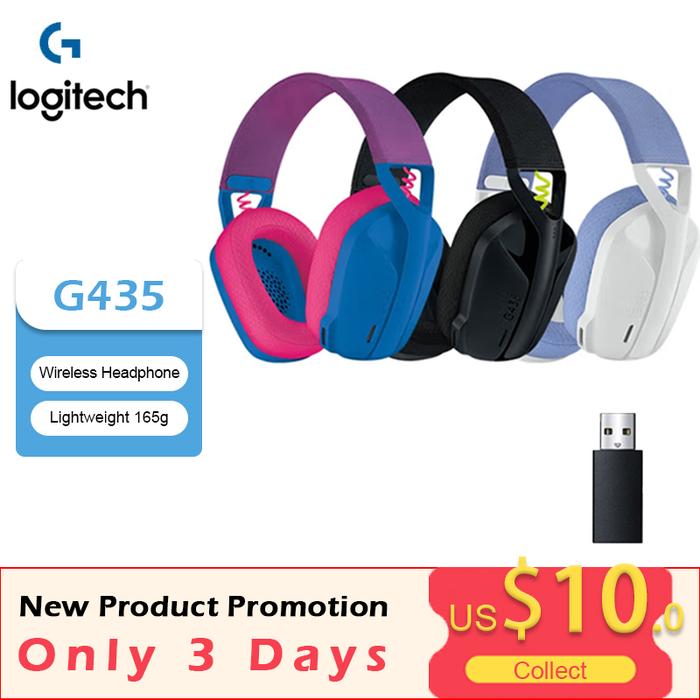 Logitech G435 Bluetooth Wireless PC Gaming Headset Over-ear