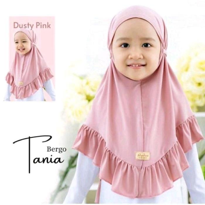 jilbab anak TK hijab anak instan kerudung sekolah anak muslim terbaru tania rempel 3 4 5 6 7 tahun B