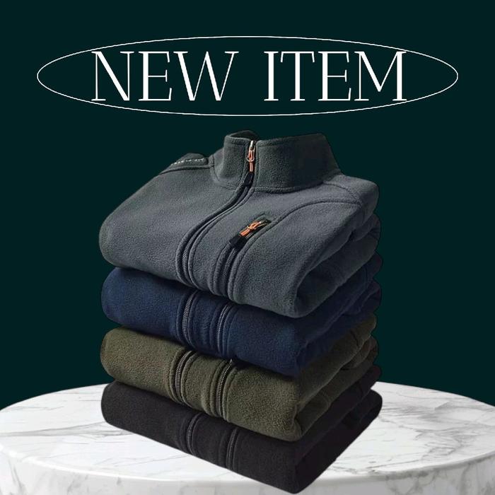 Jaket Autum Polar Bahan Kain Polar Saku Kanan Kiri Resleting New Item