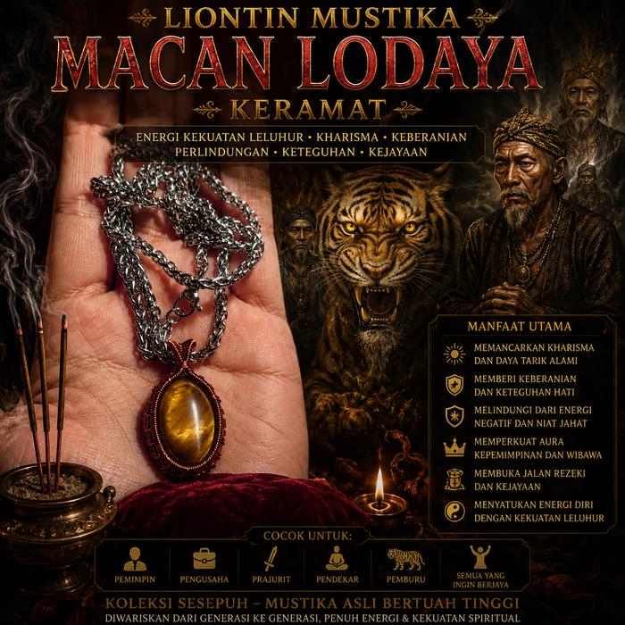LIONTIN MUSTIKA MACAN LODAYA KERAMAT SESEPUH
