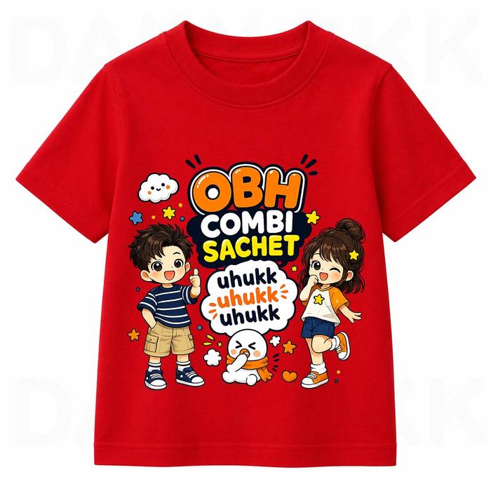 LVH KAOS ATASAN ANAK CEWEK COWOK OBH COMBI SACHET VIRAL