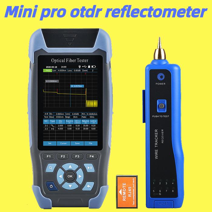 Mini Pro OTDR Optical Fiber Reflectometer AUA900D With 9 Functions