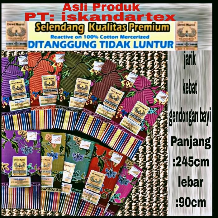Gendongan bayi slendang cukin kain panjang batik halus Dewi Muri iskandartec Jarik