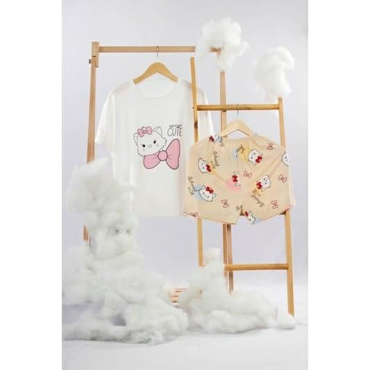 HACHI PIYAMA WANITA BAJU TIDUR WANITA PAKAIAN KRISTY SET CELANA PENDEK