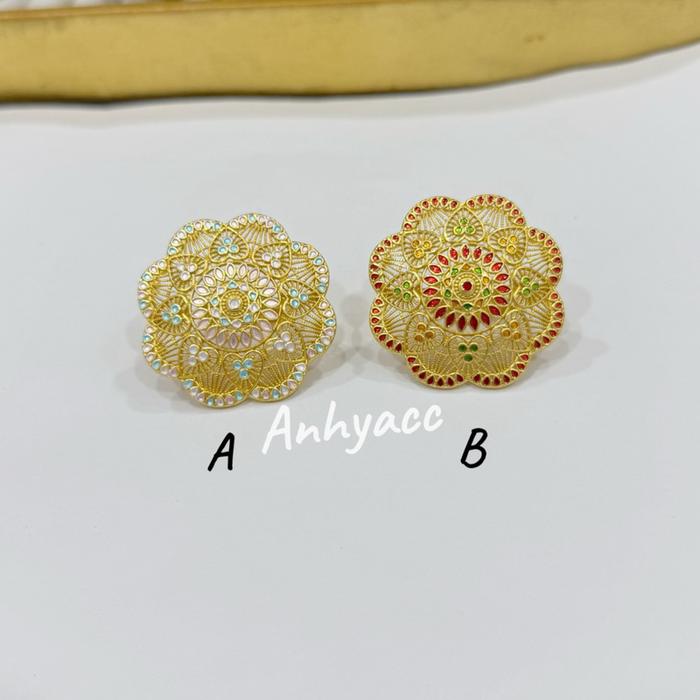 Cincin bunga Dubai bundar bunga
