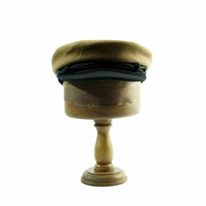 Fiddler hat beige & black