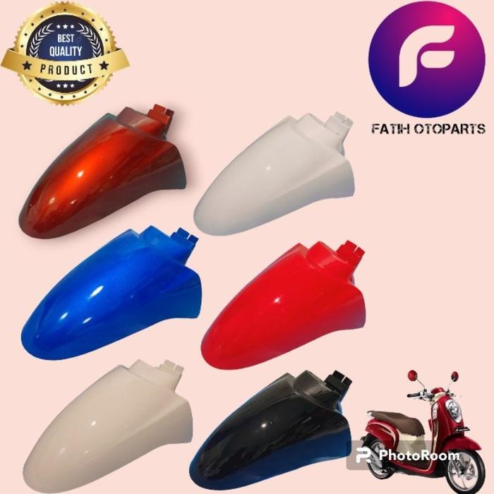 spakbor slebor depan scoopy fi esp lama 2013 2014 2015 2016 putih merah cabe cream krem hitam kilap