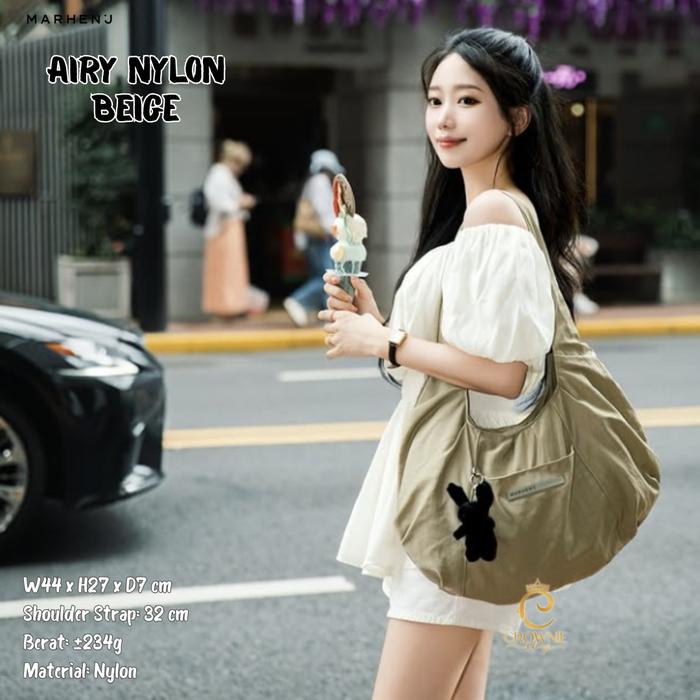 Tas wanita korea Marhen J Airy Nylon Shoulder Bag