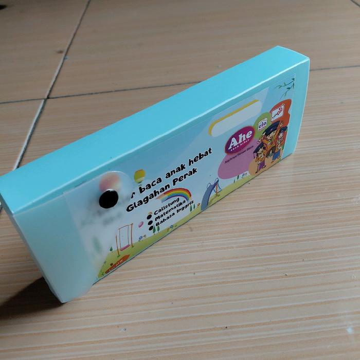 Tas set dengan kotak pensil bimbel/promosi/ultah