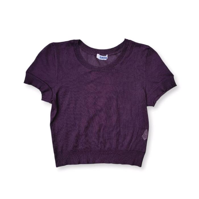 Zucca by Issey Miyake Mesh Crop Top T-shirt