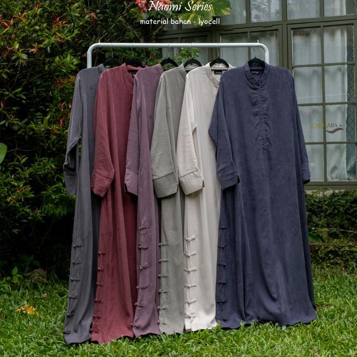 Naomi Series Gamis Abaya Model Cheongsam Kekinian Muslimah By Zauhara