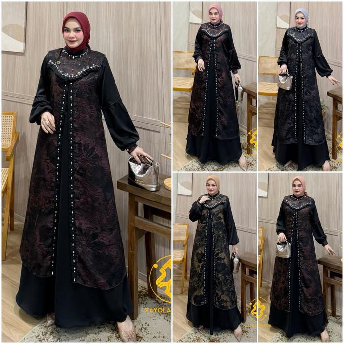 LuxuryFashion READY GAMIS DRESS WANITA KALEELA PREMIUM BY FAYOLA FASHION BEST SELLER!