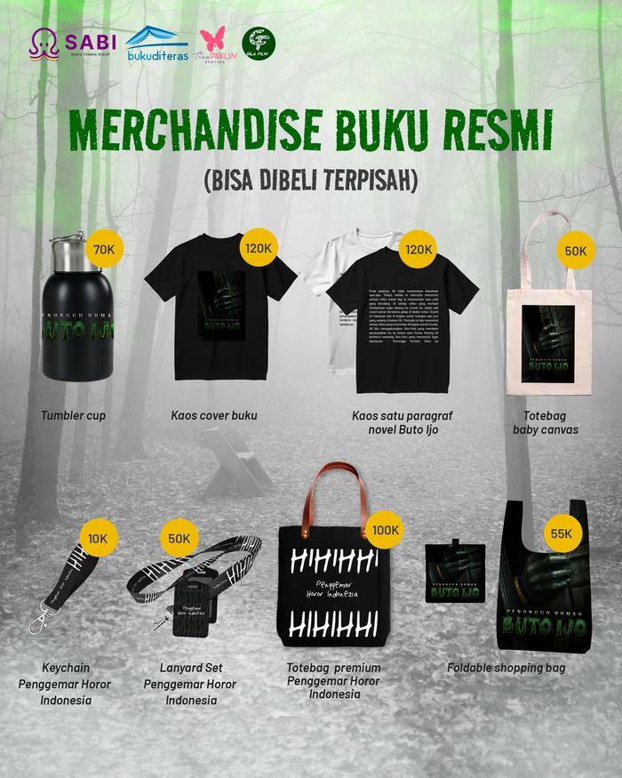 MERCHANDISE BUKU RESMI NOVEL PENUNGGU RUMAH BUTO IJO - GANDHI FERNANDO MUTHIA ESFAND