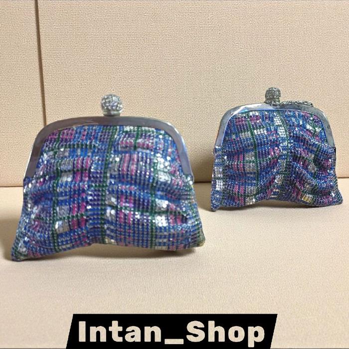 TAS PESTA/KONDANGAN/PARTY MINI CLUTCH MEWAH FULL PERMATA BLING BLING