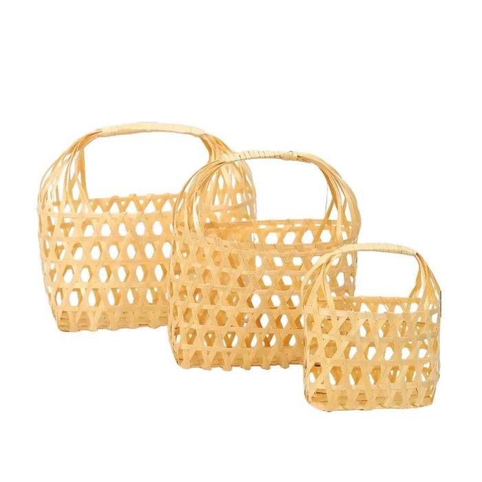 Tas Jingjing Bambu Kantong Anyaman Keranjang Bambu Tas Oleh Oleh Kantong Anyam Bambu Hampers Serbagu