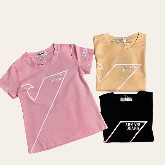 Kaos anak  sablon armani cotton combad