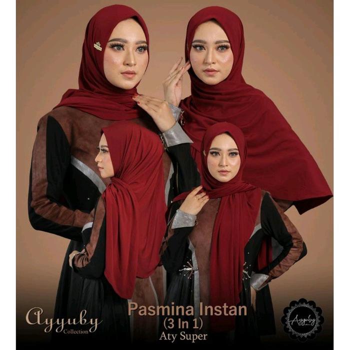 Pashmina Instan Ayyuby / Pastan Ayyuby / Pasmina instan original Ayyuby