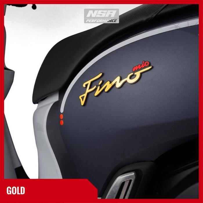 NSA 2PCS EMBLEM MIO FINO LOGO MIO FINO LOGO YAMAHA MIO FINO BUKAN STICKER ATAU STICKER TIMBUL UNTUK