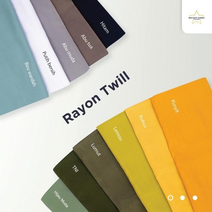Bahan Kain Rayon Twill Uniqlo 0.5 meter