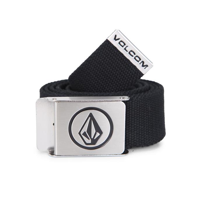 VOLCOM MBL CIRCLE WEBBING BELT BLACK
