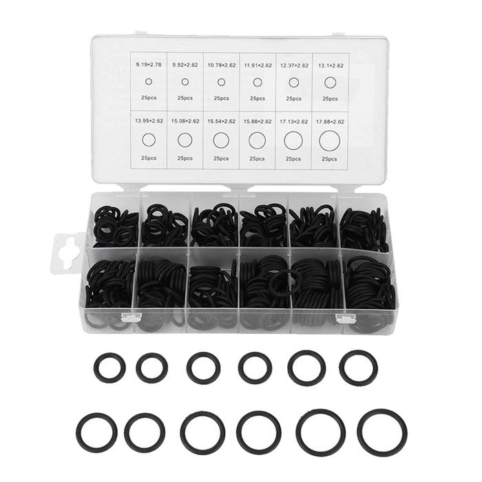 300PCS O-Ring NBR Washer Kit O-Ring Sealing Ring Washer Kit For