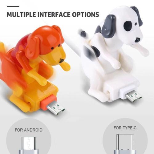 Funny Humping Dog Fast Charger Cable for iPhone Type C Micro USB