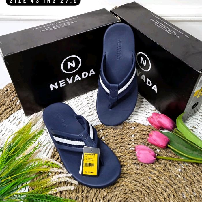 Sendal Pria Dewasa Brand Nevada & Cole Simple Casual / Size Chart Cek dideskripsi, sendal murah pria