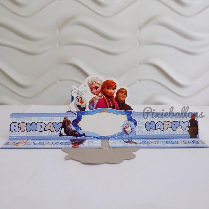 PREMIUM MAHKOTA CROWN KERTAS FROZEN ELSA ANNA ANAK BIRTHDAY ULANG TAHUN