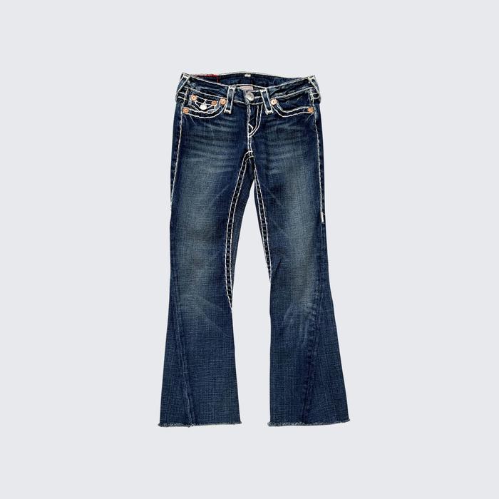 Blue Dark 1990s True Religion USA Joey Super T Series Low Rise Denim Pants - Unisex - 24
