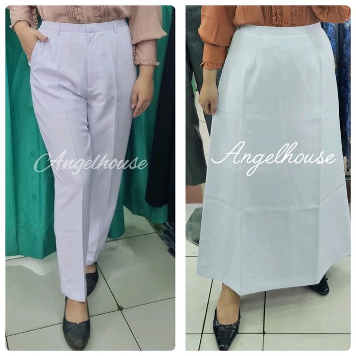 Celana/Rok Putih Kerja Wanita / ASN PPPK / PERAWAT