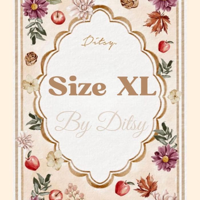 Gamis Ditsy size XL edisi terbaru