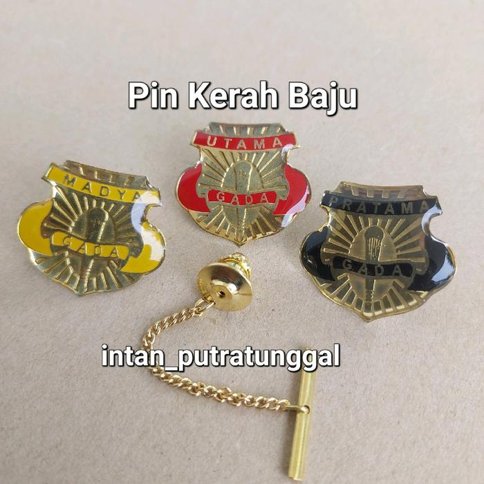 Pin Kerah Satpam Gada Pratama, Madya Dan Utama