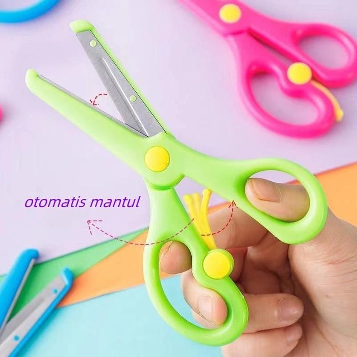 Gunting Anak/Gunting Pengaman Anak/Gunting Mini/Gunting Kertas/Gunting Anak Aman/Gunting Kecil